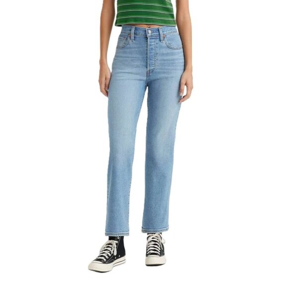 Levi's 726 Ultra High Rise Ribcage Straight Leg Ankle Jeans -- Women's 25 x 27 - Picture 1 of 9